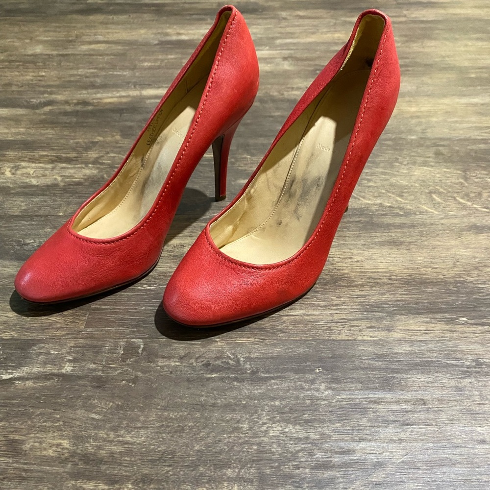 J.Crew Red heels. Size 40 EU made in Italy